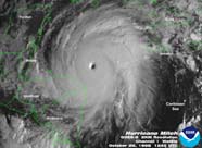 Satellite image of Hurricane Mitch